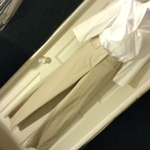 Charter Club wide leg khakis